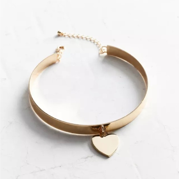 Urban Outfitters heart gold choker - Picture 3 of 5